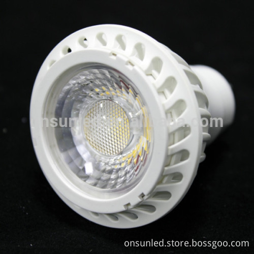 Warm White/Pure White high lumen gu10 cob dimmable led spotlight